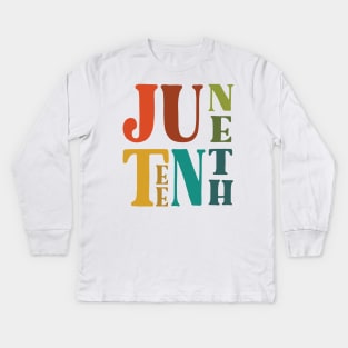 Juneteenth Kids Long Sleeve T-Shirt